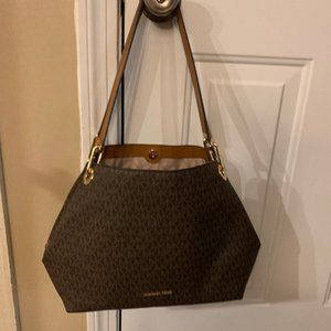 Michael Kors Raven Logo Shoulder Bag